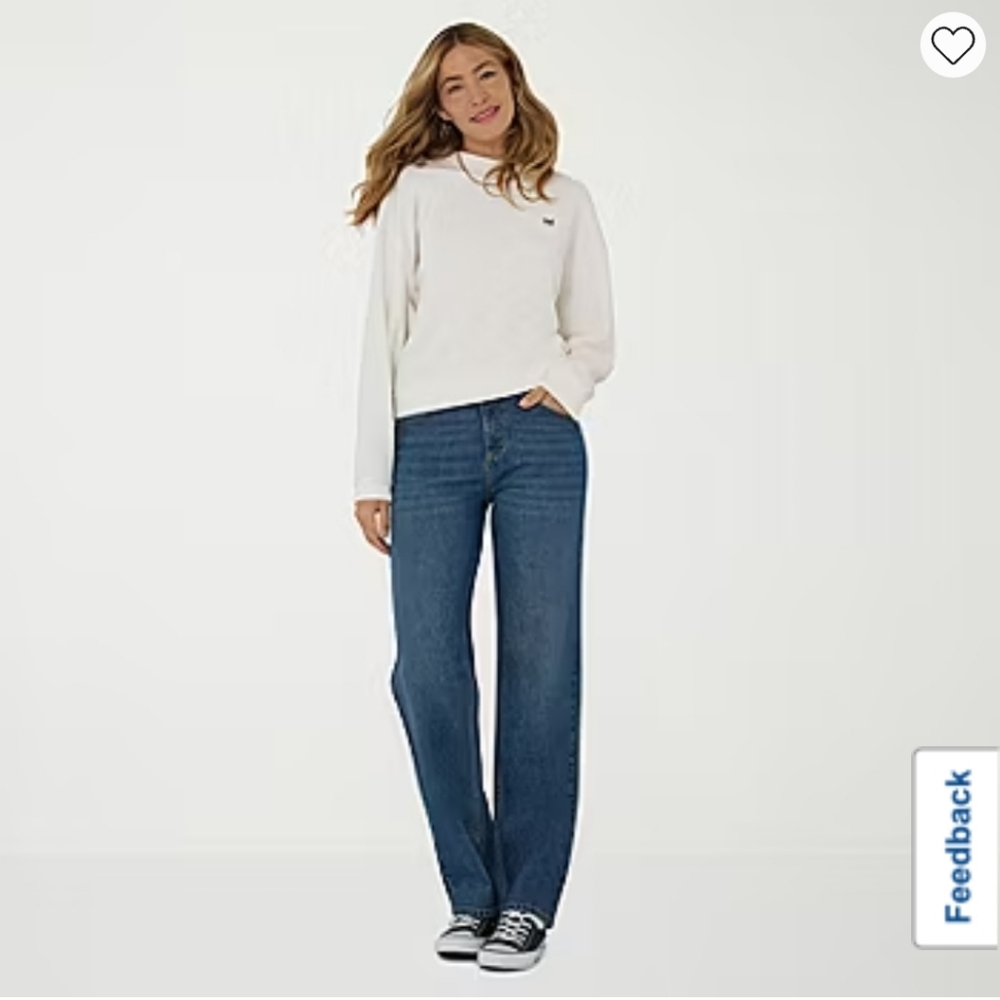 LEE JEANS 12 Petite Straight Leg Wide 2000s Light Wash Y2K Womens